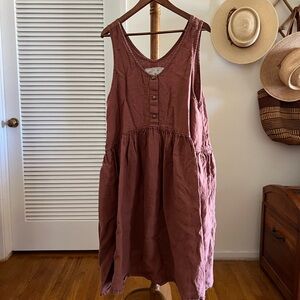 Not Perfect Linen volume dress